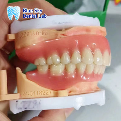 satın al Tam kemerli çıkarılabilir akrilik diş protezi özelleştirilebilir doğal görünümlü diş protezi online manufacture