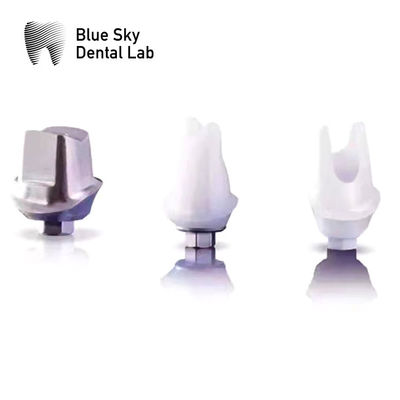 Titanyum Temel Mavi Gökyüzü İmplantı ile Özel Zirkonya Abutment